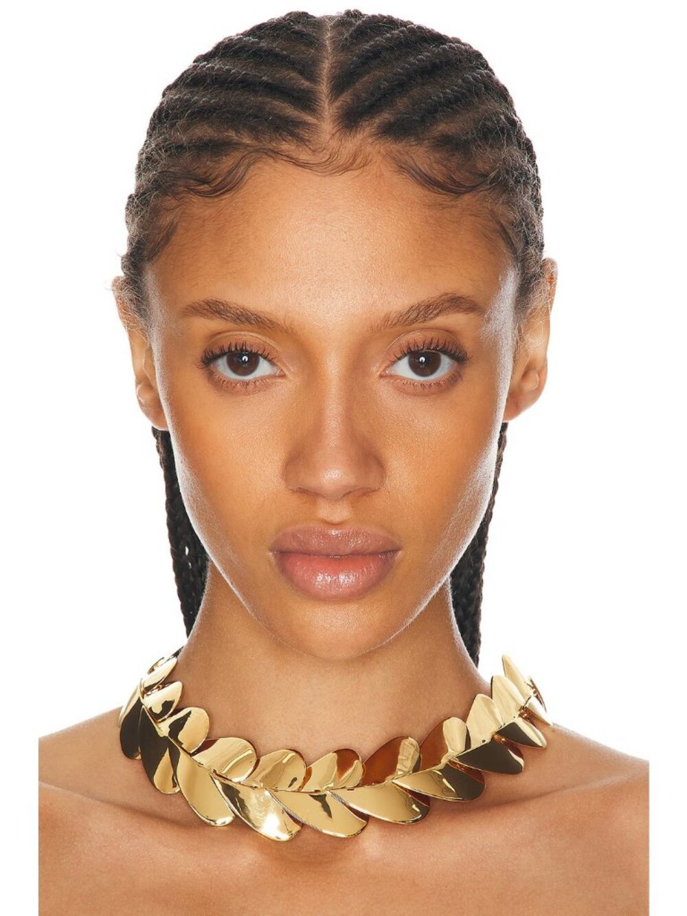 ALAIA Heart Choker Or Necklace Gold Layered